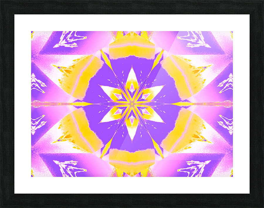 Yellow Light Lotus Picture Frame print