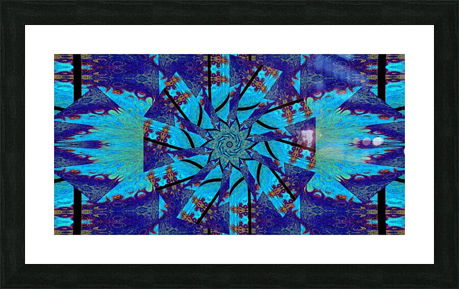 Moonbeam Lotus Picture Frame print