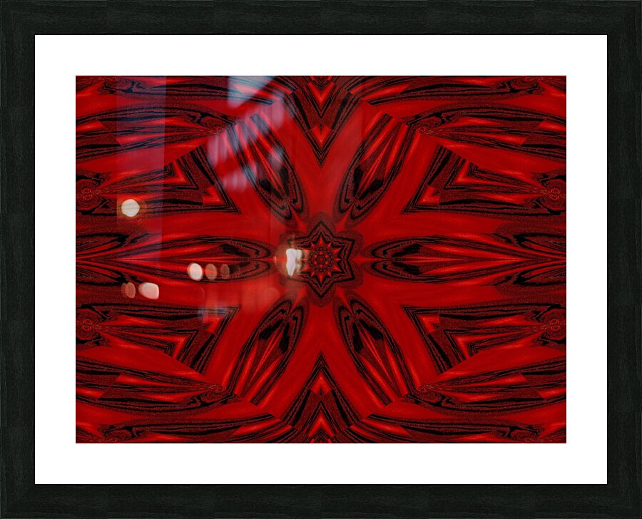 Red Sand Lotus Picture Frame print