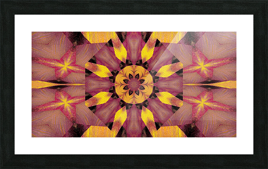 Black Lotus Petal 1 Picture Frame print