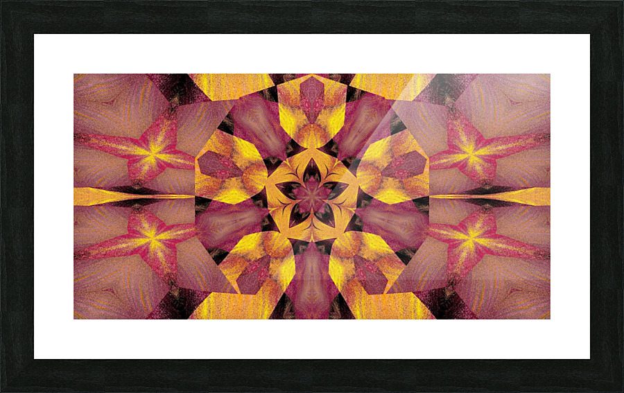 Black Lotus Petal 2 Picture Frame print