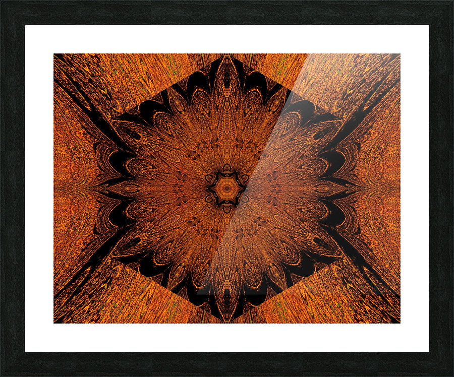 Glass Lotus Picture Frame print