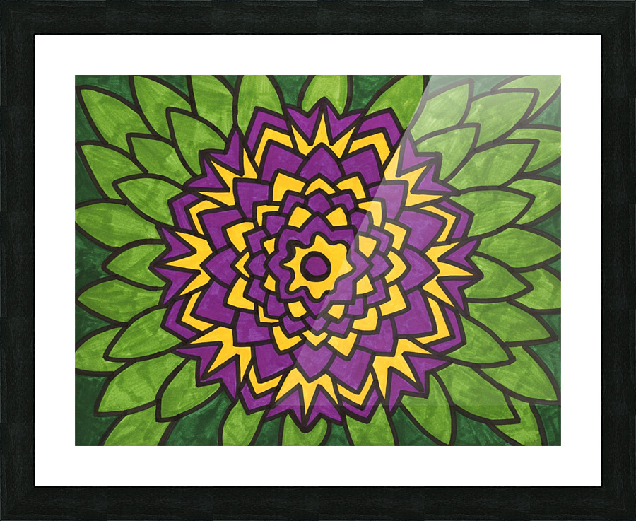 Lotus Flower Picture Frame print