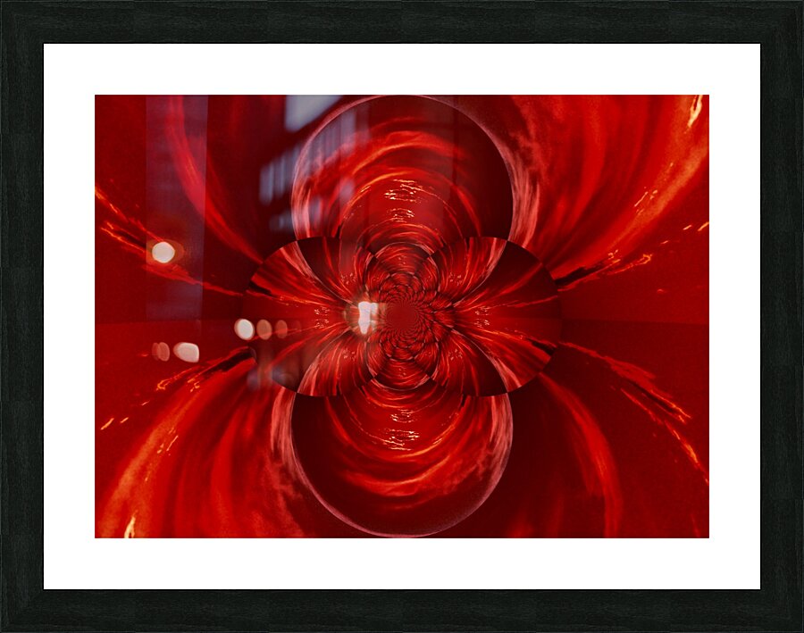 Scarlet Lotus  Picture Frame print