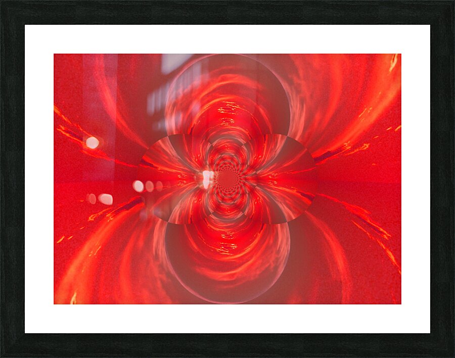 Red Lotus Picture Frame print