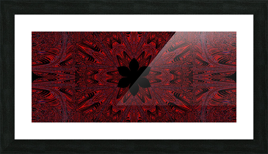 Black Lotus Picture Frame print