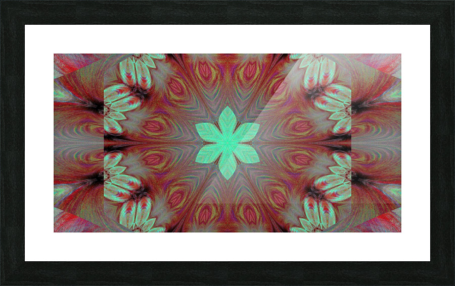 Ancient Blue Lotus Picture Frame print