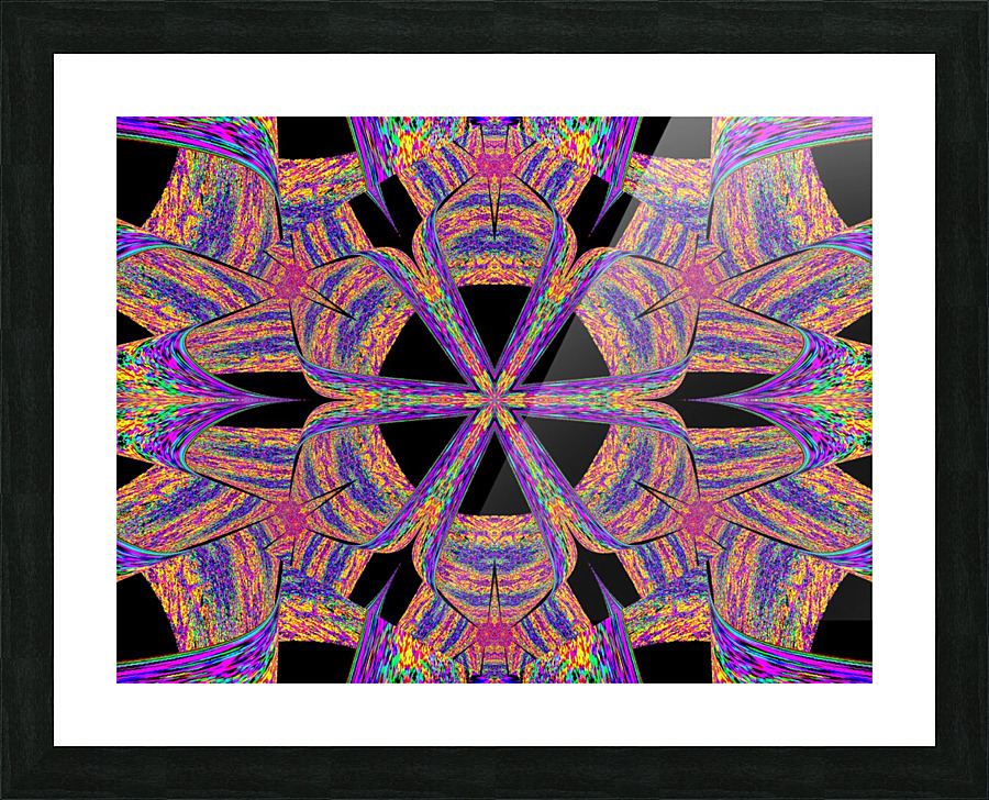 Lotus In A Wave Picture Frame print
