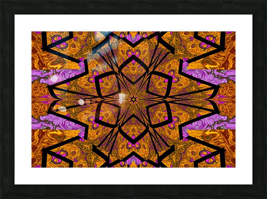 Tangled Lotus 1 Picture Frame print
