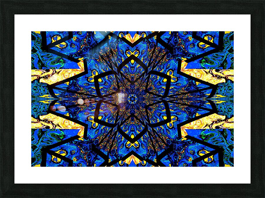 Tangled Lotus 3 Picture Frame print