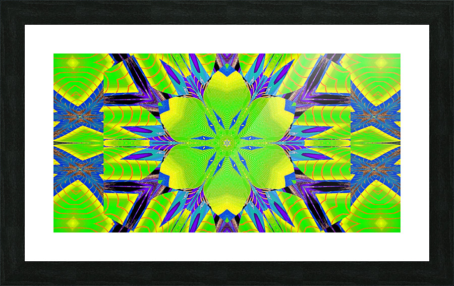 Plastic Lotus 4 Picture Frame print