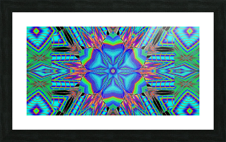 Plastic Lotus 5 Picture Frame print