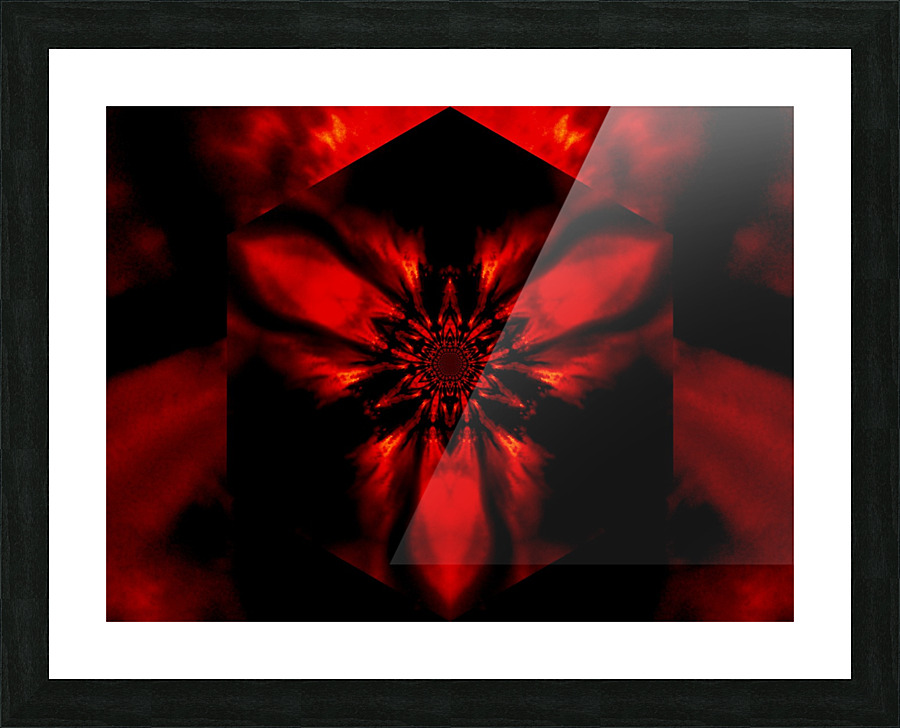 Fire Lotus Red 1 Picture Frame print