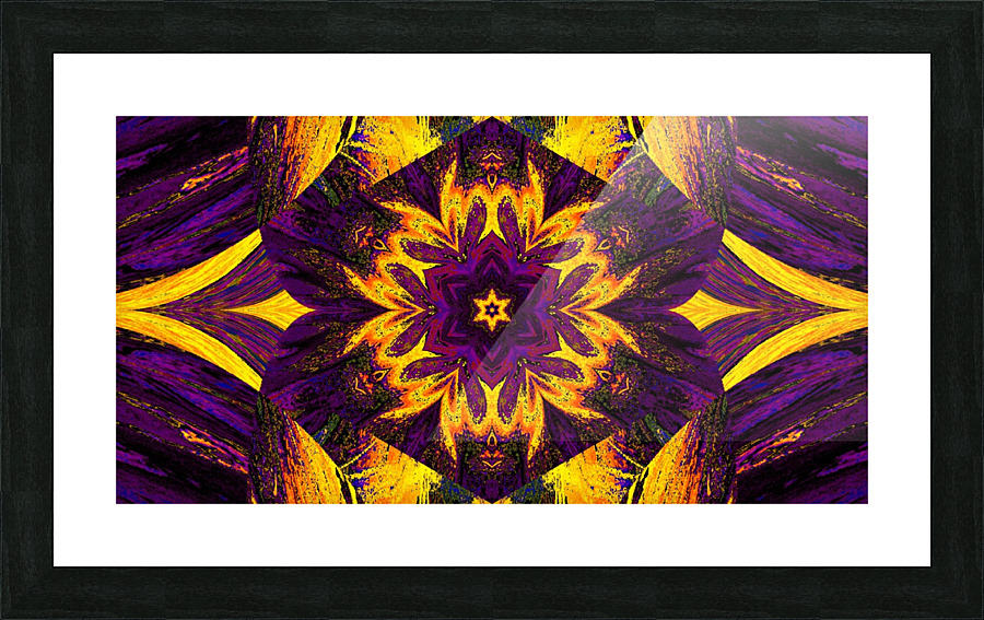 Painted Lotus 7 Picture Frame print