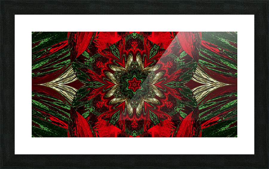 Painted Lotus 9 Picture Frame print