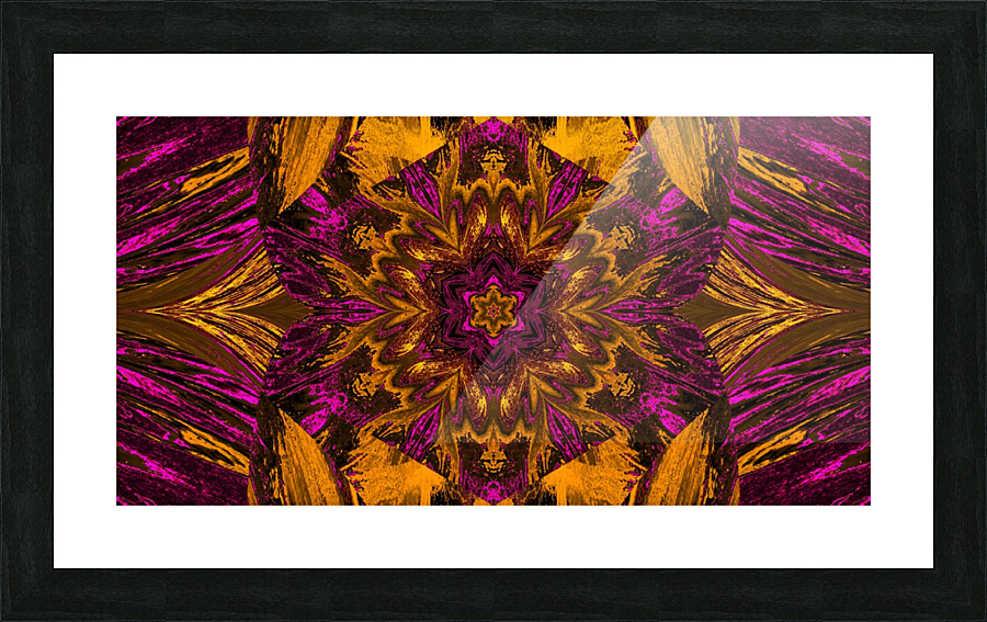 Painted Lotus 13 Picture Frame print
