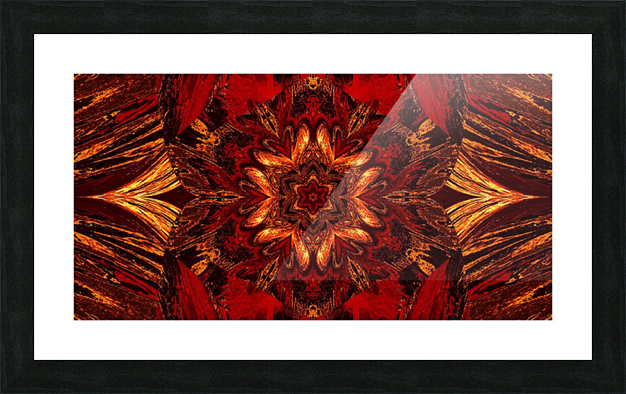 Painted Lotus 14 Picture Frame print