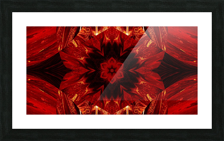 Painted Lotus 17 Picture Frame print