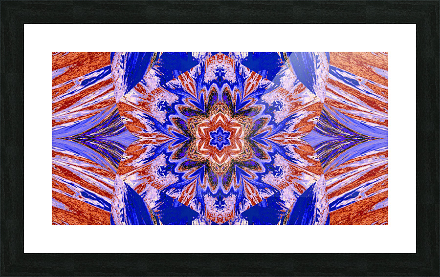 Painted Lotus 18 Picture Frame print
