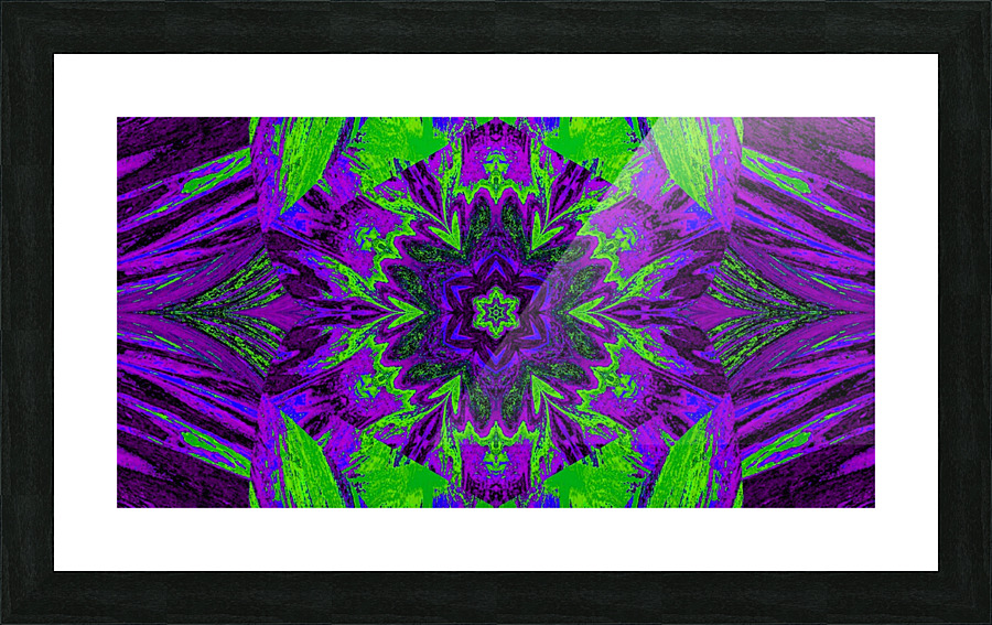 Painted Lotus 22 Picture Frame print