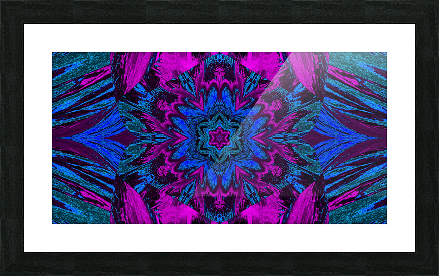 Painted Lotus 24 Picture Frame print