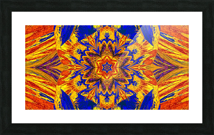 Painted Lotus 27 Picture Frame print