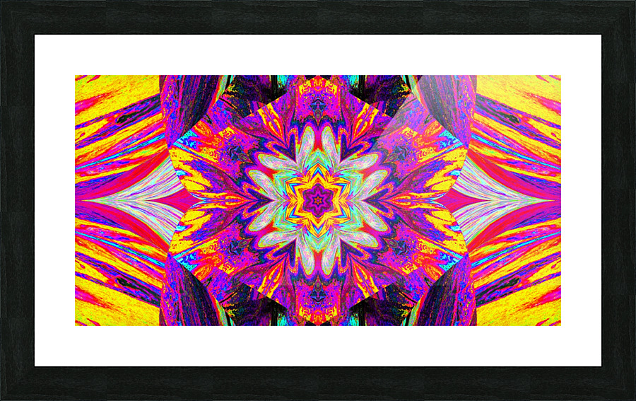 Painted Lotus 30 Picture Frame print