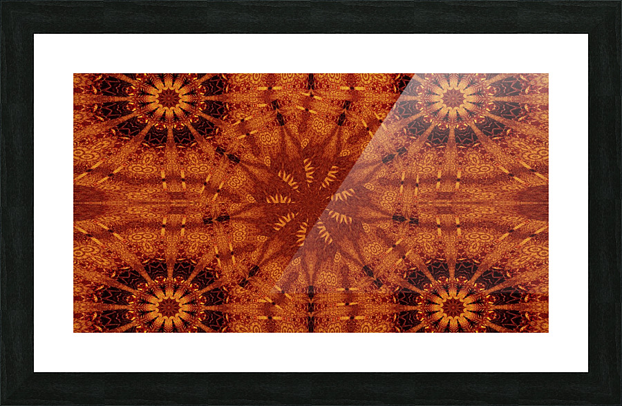 Black And Gold Wildflowers 24 Picture Frame print