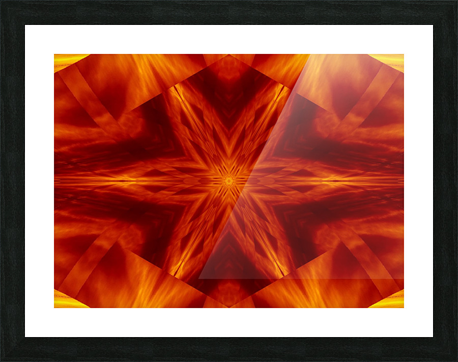 Fire Flowers 3 Picture Frame print