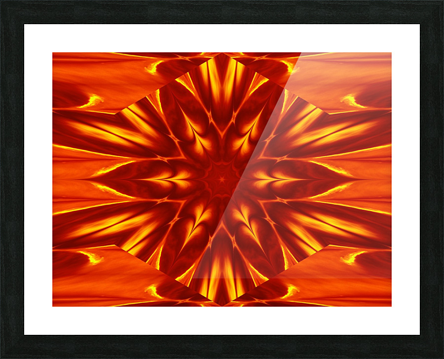 Fire Flowers 8 Picture Frame print