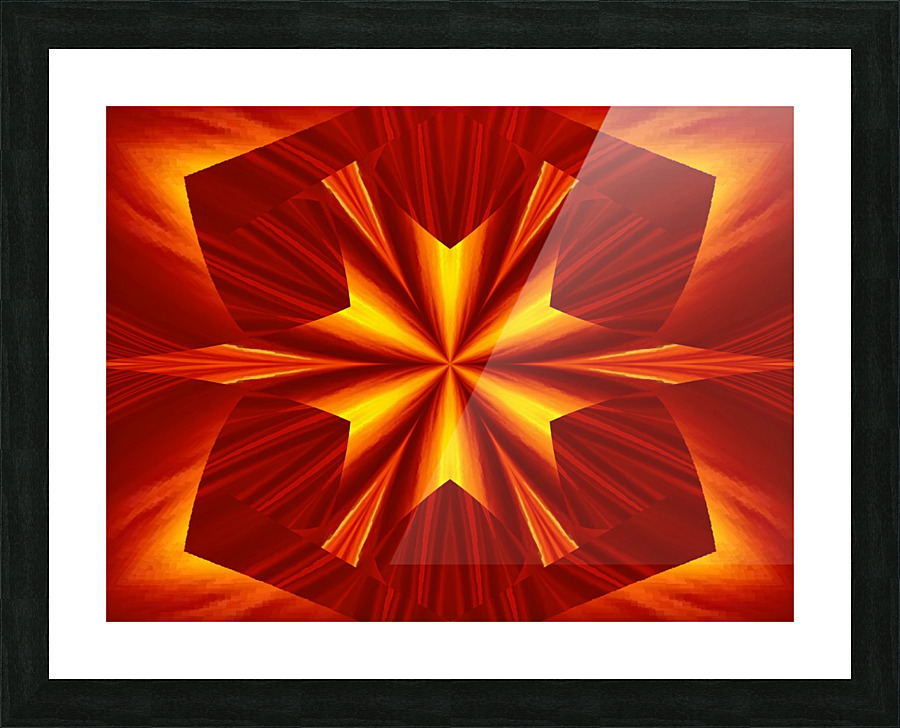 Fire Flowers 24 Picture Frame print