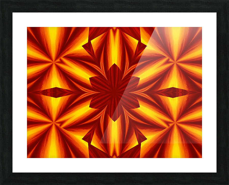 Fire Flowers 25 Picture Frame print