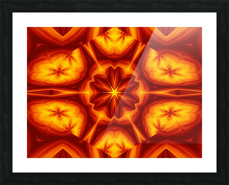 Fire Flowers 27 Picture Frame print