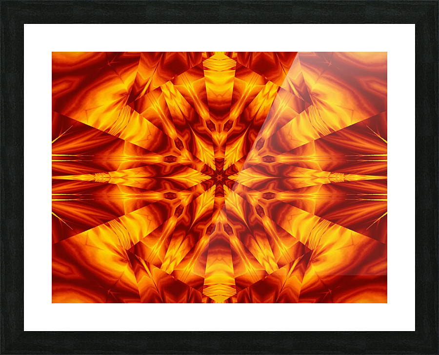 Fire Flowers 30 Picture Frame print