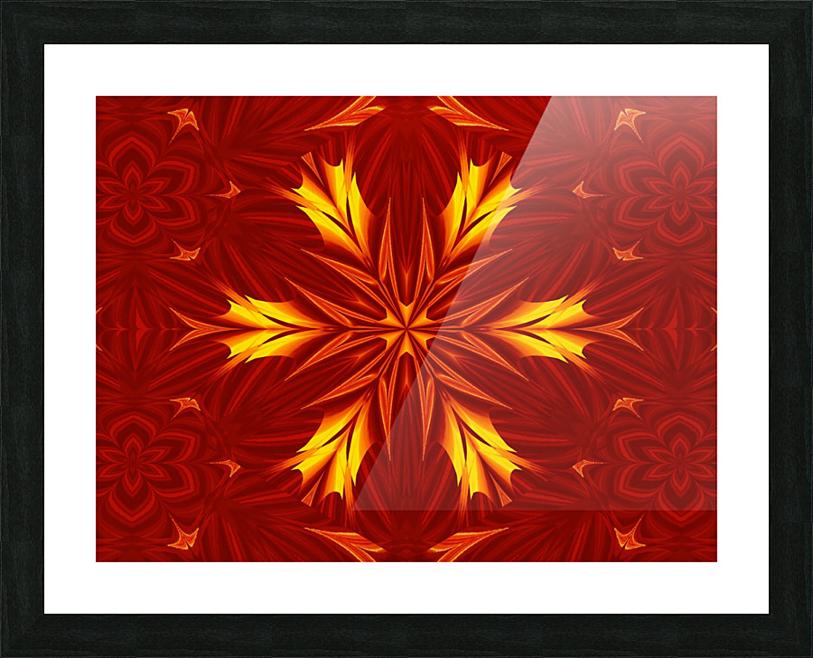 Fire Flowers 43 Picture Frame print
