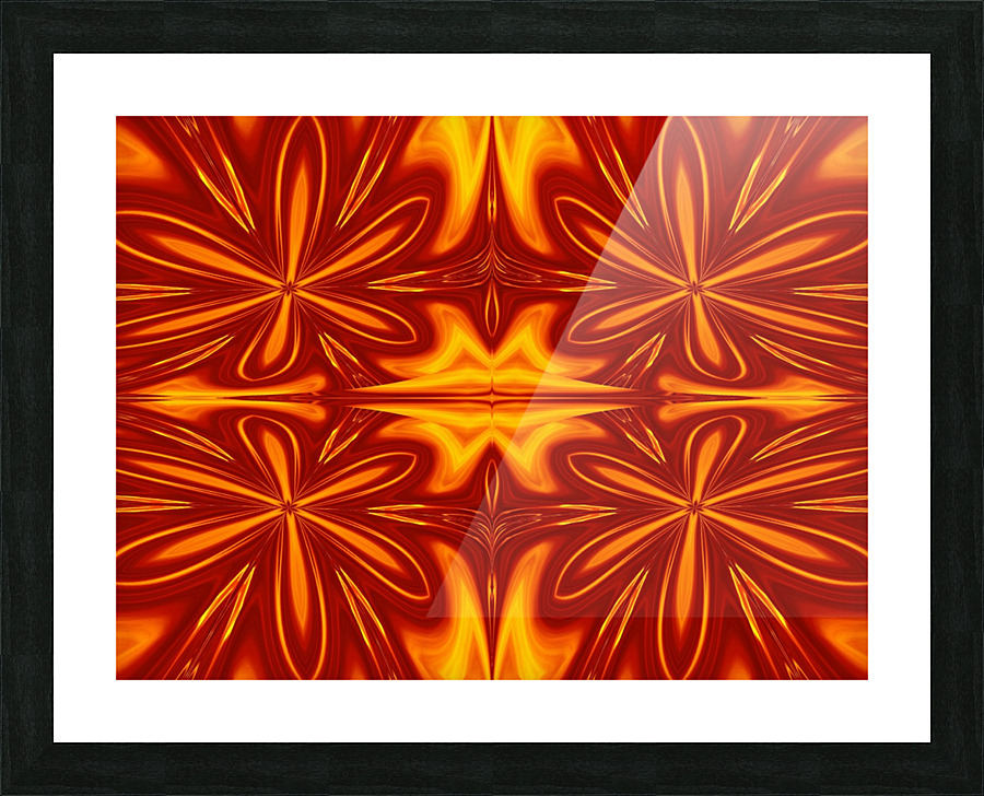 Fire Flowers 52 Picture Frame print