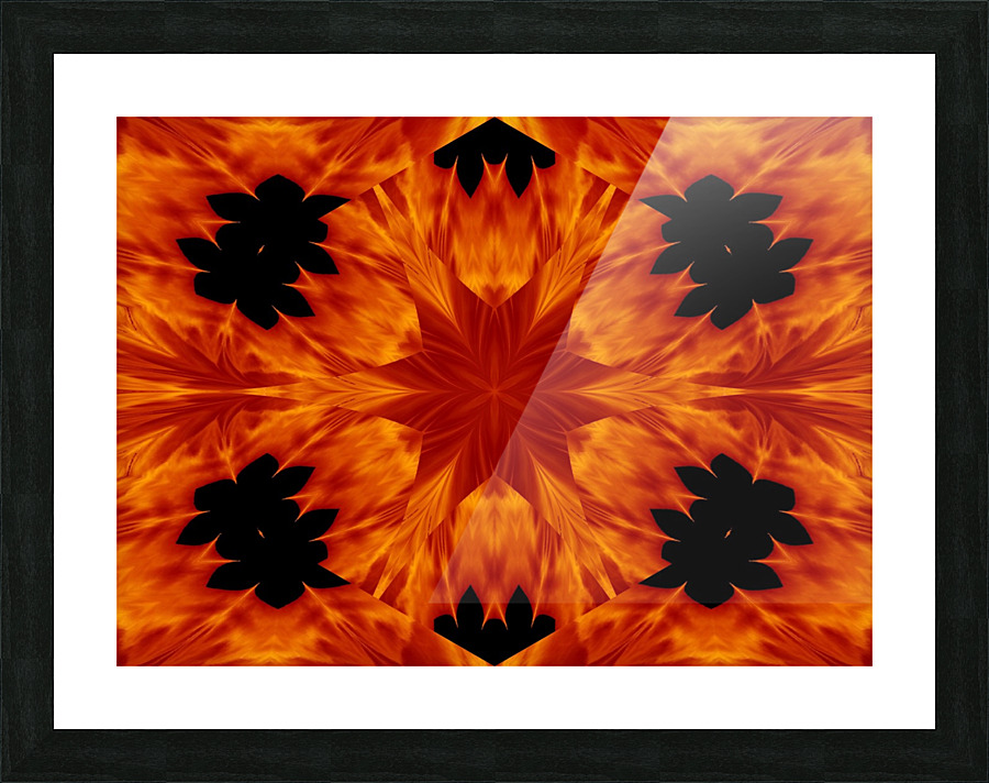 Fire Flowers 64 Picture Frame print