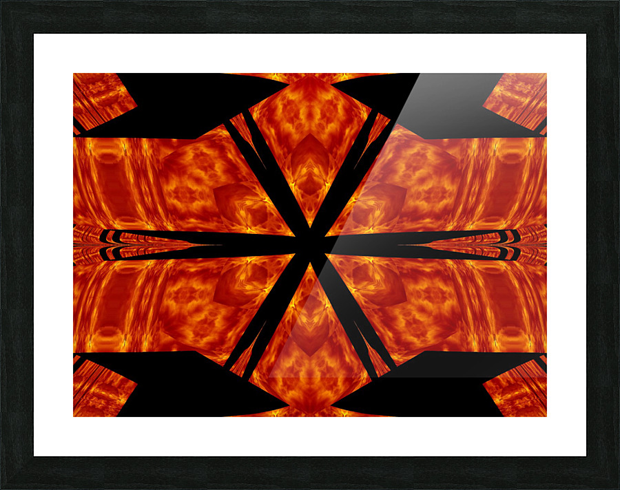 Fire Flowers 80 Picture Frame print