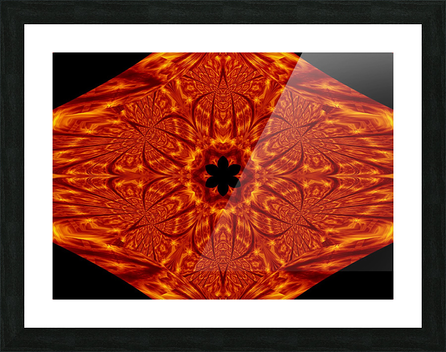 Fire Flowers 85 Picture Frame print