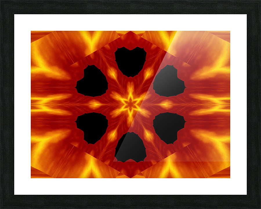 Fire Flowers 87 Picture Frame print