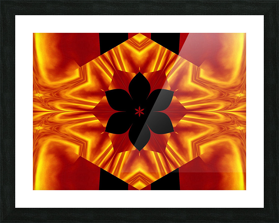 Fire Flowers 88 Picture Frame print