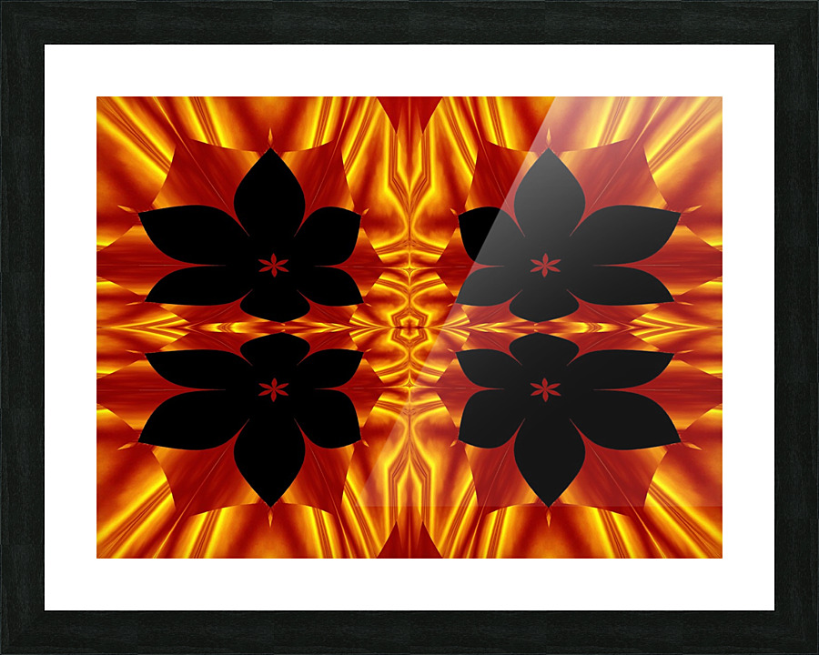 Fire Flowers 89 Picture Frame print