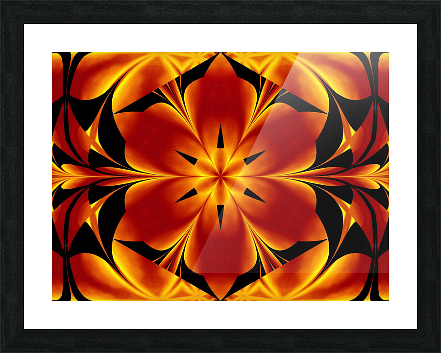 Fire Flowers 94 Picture Frame print