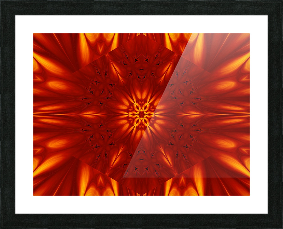 Fire Flowers 100 Picture Frame print