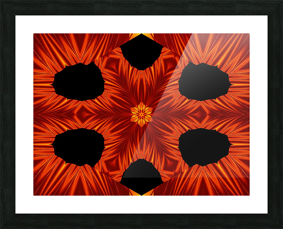 Fire Flowers 105 Picture Frame print