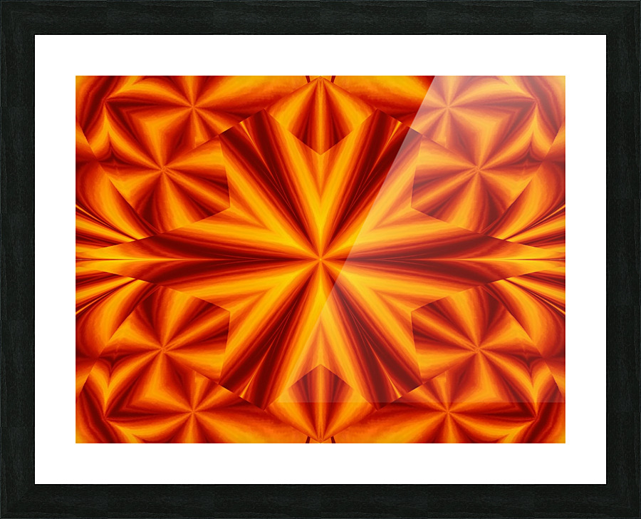 Fire Flowers 107 Picture Frame print