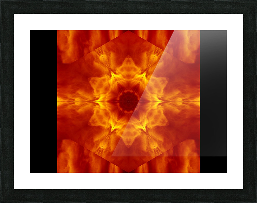 Fire Flowers 123 Picture Frame print