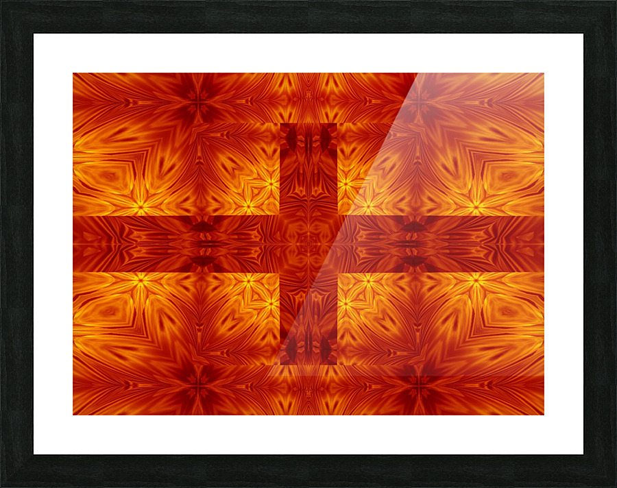 Fire Flowers 151 Picture Frame print