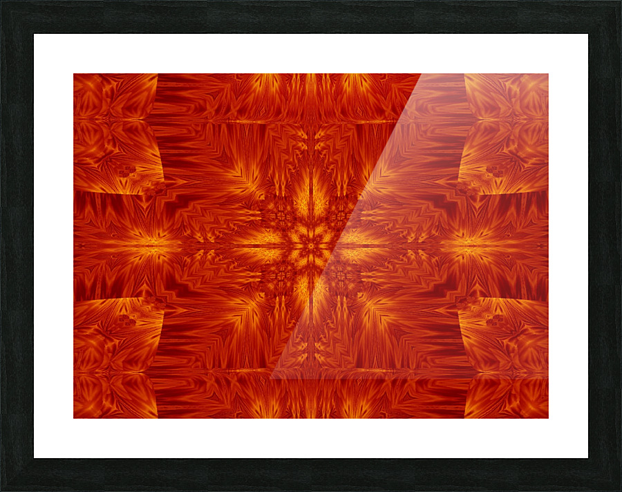 Fire Flowers 170 Picture Frame print