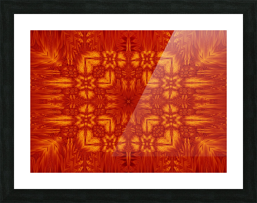 Fire Flowers 177 Picture Frame print